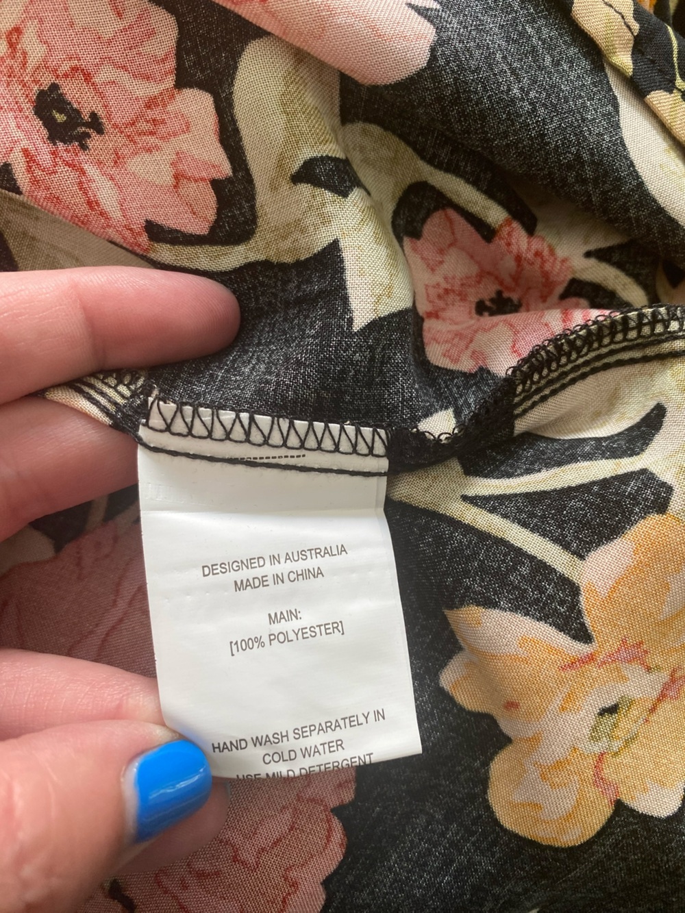 Petal and Pup Black Floral Ruana Maxi Dress 4 - Picture 16 of 16